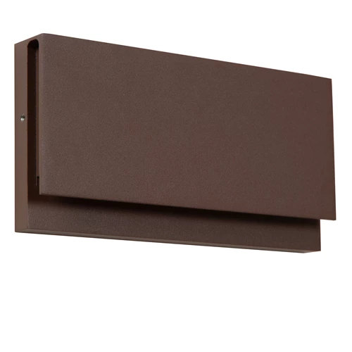 Lucide LOMAR - Applique murale Intérieur/Extérieur - LED - 1x10W 2700K - IP54 - Rouille - Essential - éteint